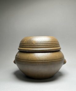 Korean Earthenware Onggi Storage or Fermentation Jar for Grains, Rice, Kimchi, Salt -- Hand Made (Extra Large Size)