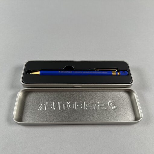 New STAEDTLER Hexagonal 925 77 Limited Edition Version 2 V.2 Blue Gold with tine case Stationary 0.5mm Lead - Image 4